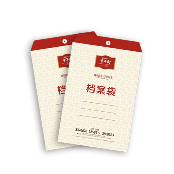 铜版纸档案袋